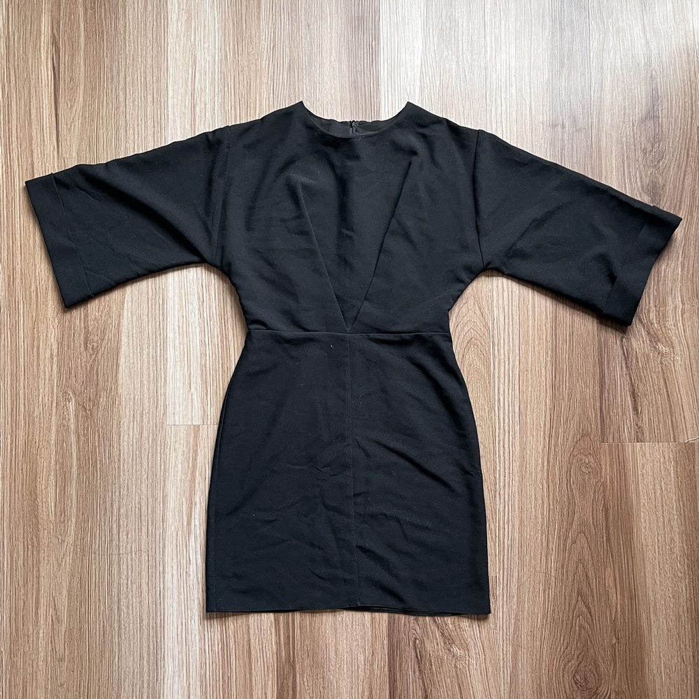 ASOS DESIGN Kimono Sleeve Mini Dress in Black in 4